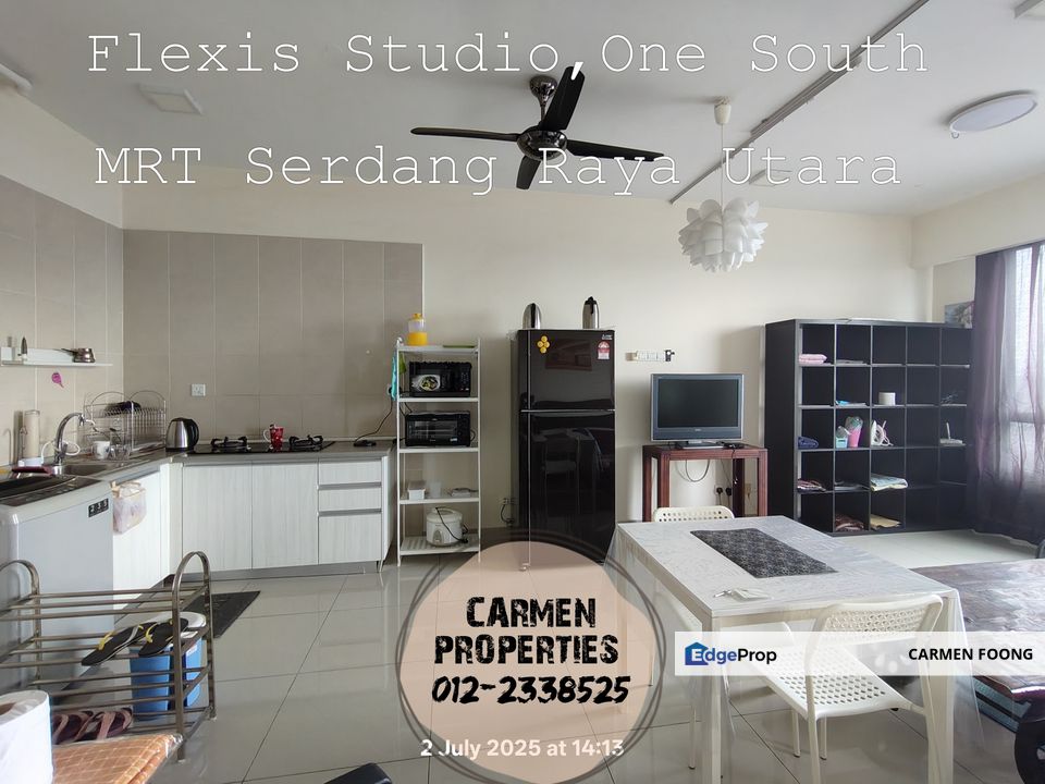Flexis One South Studio, 5min to MRT Serdang Raya Utara, shuttle to APU, TPM, Bkt Jalil, MRT to UPM, Selangor, Seri Kembangan