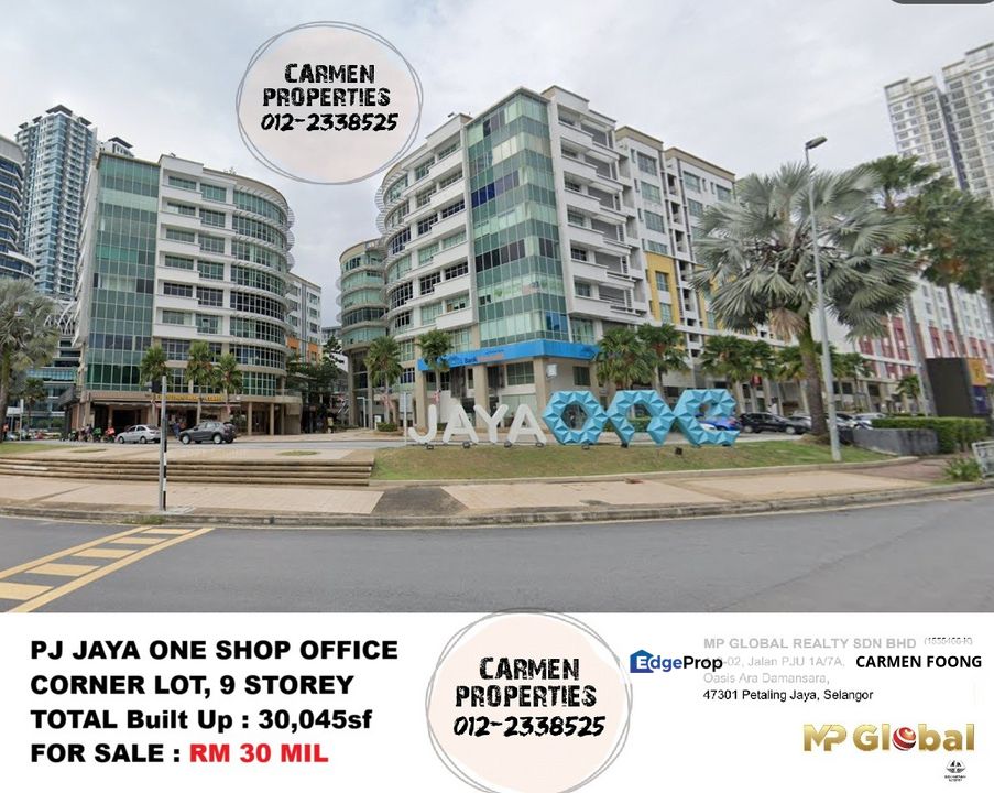 Jaya One PJ Corner Shop Office Lot, Selangor, Petaling Jaya