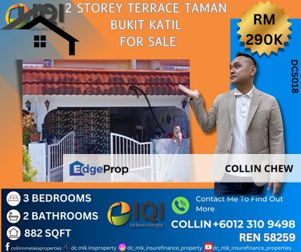 TAMAN BUKIT KATIL 2 STOREY TERRACE FOR SALE, Melaka, Bukit Katil