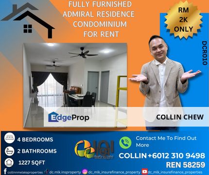 ADMIRAL RESIDENCE MELAKA CONDOMINIUM FOR RENT, Melaka, Melaka Raya