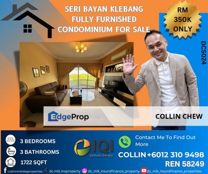 SERI BAYAN KLEBANG CONDOMINIUM FOR SALE, Melaka, Melaka Tengah