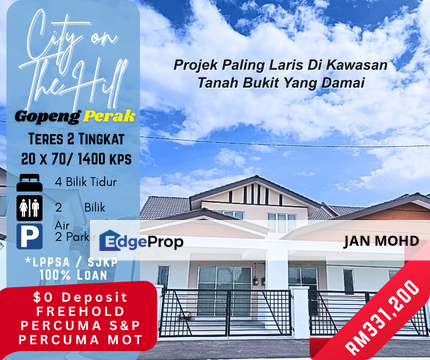 GOPENG SIMPANG PULAI PERAK FREEHOLD 2 STOREY, Perak, Kinta
