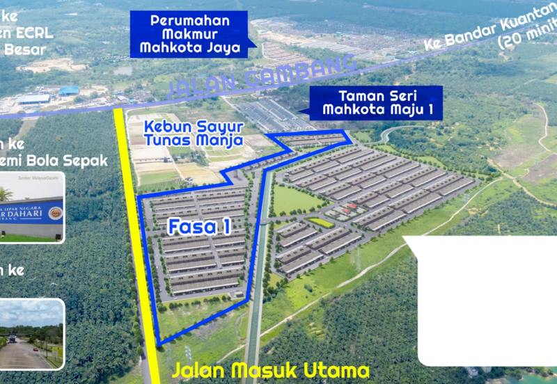 GAMBANG, KUANTAN TERES  1 TINGKAT