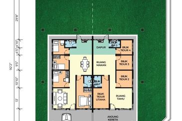 SEMI-D GAMBANG, KUANTAN PAHANG 1 TINGKAT