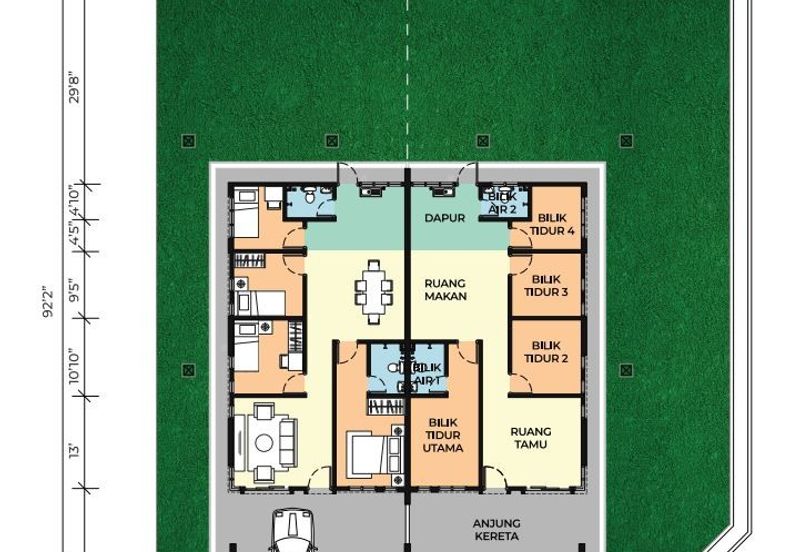 SEMI-D GAMBANG, KUANTAN PAHANG 1 TINGKAT