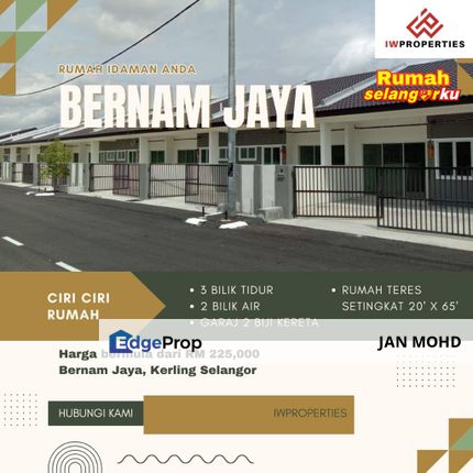 Baru Teres Rumah Selangorku Bernam Jaya Kerling Selangor, Selangor, Kerling