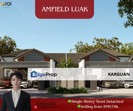 New Single Storey Semi Detached at Amfield Luak FOR SALE, Sarawak, Miri