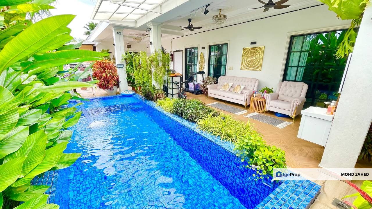 MODERN TROPICAL SWIMMING POOL Kampung Pandan Dalam Bungalow Single Storey for Sale untuk dijual, Selangor, Ampang