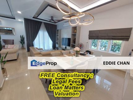 End-Lot 3-Storey Bungalow, Fully-Renovated, Fully-Furnished, Freehold, Selangor, Taman Melawati