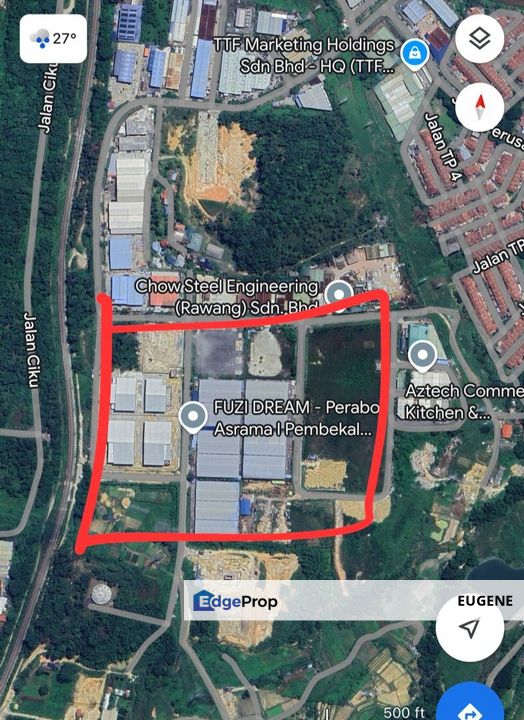 Rawang, Selayang, Kepong, Sungai Buloh @ 1.55 acre Industrial Land For Sale, Selangor, Rawang