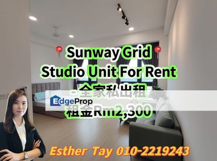 Studio Unit Fully Furnished For Rent,Iskandar Puteri,Sunway Johor Bahru, Johor, 