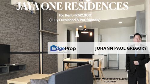 Fully Furnished Jaya One Residences for Rent, Selangor, Petaling Jaya