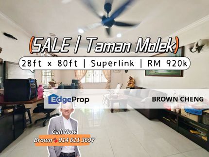 ☀️ 大款 双层Superlink🔥 隐形土豪区🔥☀️ 📍 Taman Molek , Johor, Johor Bahru