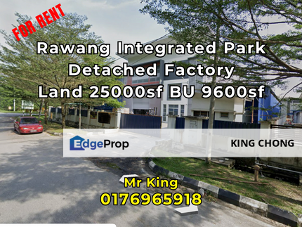 1.5 Storey Detached Factory 独立厂房空间大, Selangor, Rawang