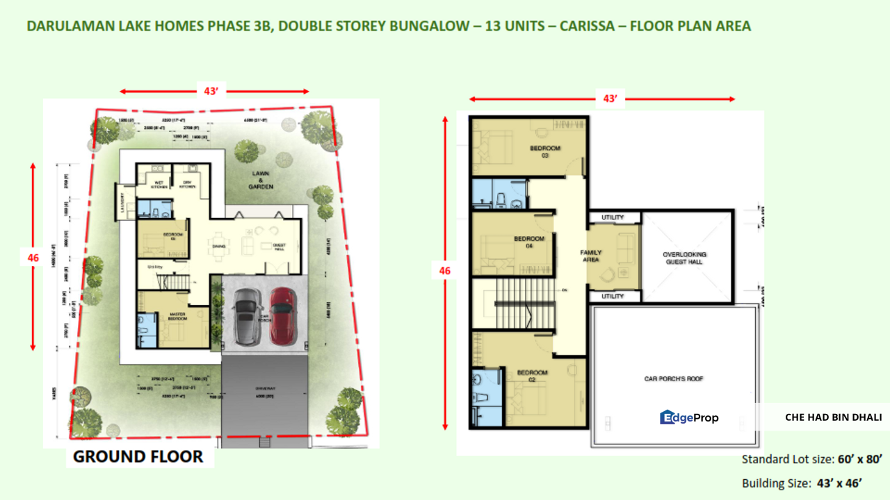 DARULAMAN LAKE HOME (CARISSA), Bandar Darulaman, Jitra Rumah Baru Pemaju Banglo 2 Tingkat Untuk Dijual, Kedah, Jitra