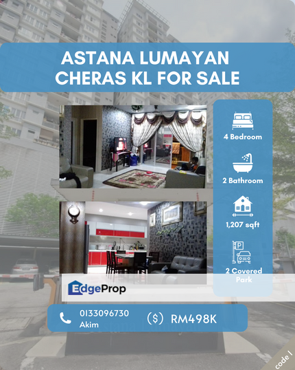 Astana Lumayan Condominium Cheras Kuala Lumpur For Sale, Kuala Lumpur, Cheras