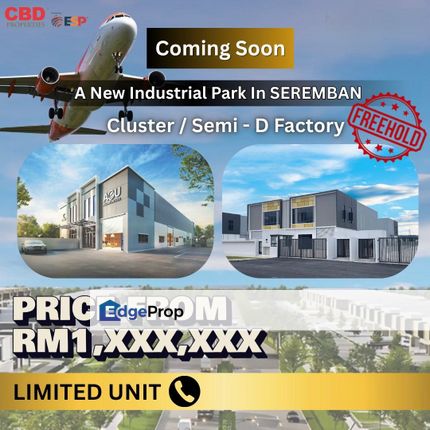 FREEHOLD INDUSTRIAL PARK NEAR KLIA, Negeri Sembilan, Seremban