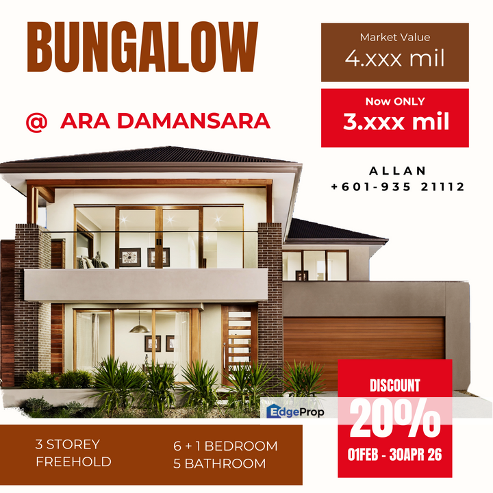 BUNGALOW @ Ara Damansara DISCOUNT 20%, Selangor, Ara Damansara