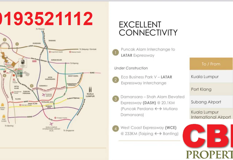 PUNCAK ALAM WAREHOUSE FOR SALE (WCE EXPRESSWAY, DASH, LATAR)