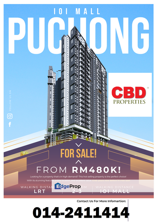 PUCHONG CONDO FOR SALE for Sale @RM460,000 By ALLAN VOON | EdgeProp.my