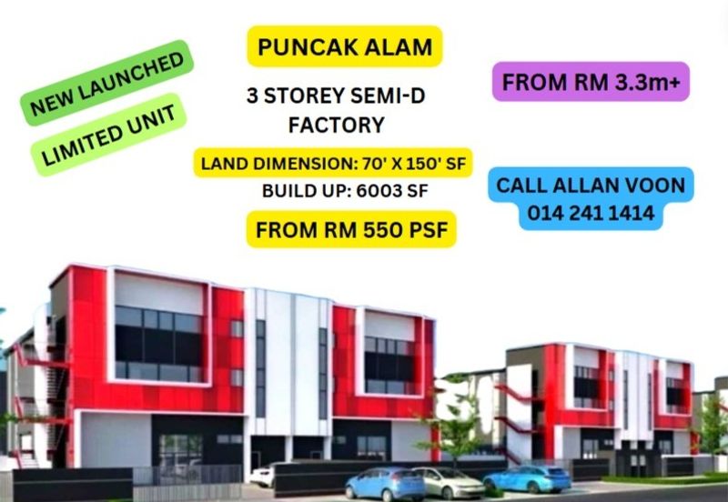 BEST INVESTEMENT (SEMI D WAREHOUSE) IN PUNCAK ALAM