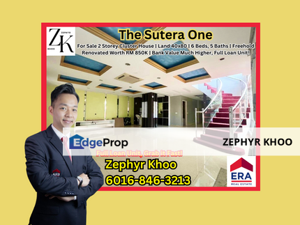 The Sutera One @ Taman Sutera Utama 2 Storey Cluster House For Sale, Johor, Skudai