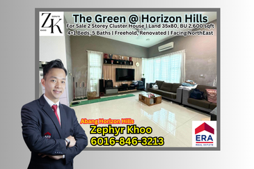 The Green @ Horizon Hills - Double Storey Cluster House For Sale Now!