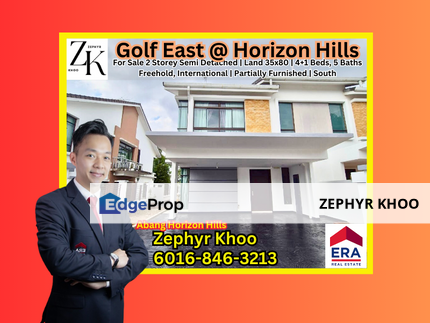 The Golf East @ Horizon Hills Double Storey Semi Detached For Sale Now!, Johor, Horizon Hills
