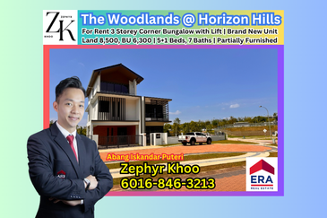 The Woodlands @ Horizon Hills - 3 Storey Corner Bungalow with Lift For Rent
