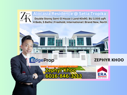 Alocasia Residence @ Setia Tropika  Double Storey Semi Detached House , Johor, Johor Bahru