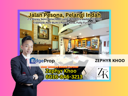Jalan Pesona, Taman Pelangi Indah 2.5 Storey Semi Detached House For Sale, Johor, Ulu Tiram