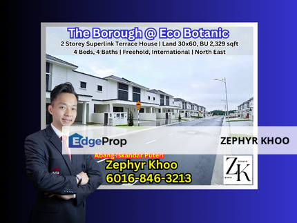 The Borough @ Eco Botanic  2 Storey Superlink Terrace House For Sale, Johor, Nusajaya