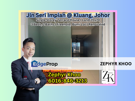 Jalan Seri Impian @ Kluang, Johor Single Storey Terrace House For Sale, Johor, Kluang