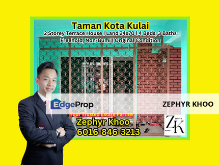 Jalan Saga @ Taman Kota Kulai, Johor Bahru - 2 Storey Terrace House For Sale, Johor, Kulai