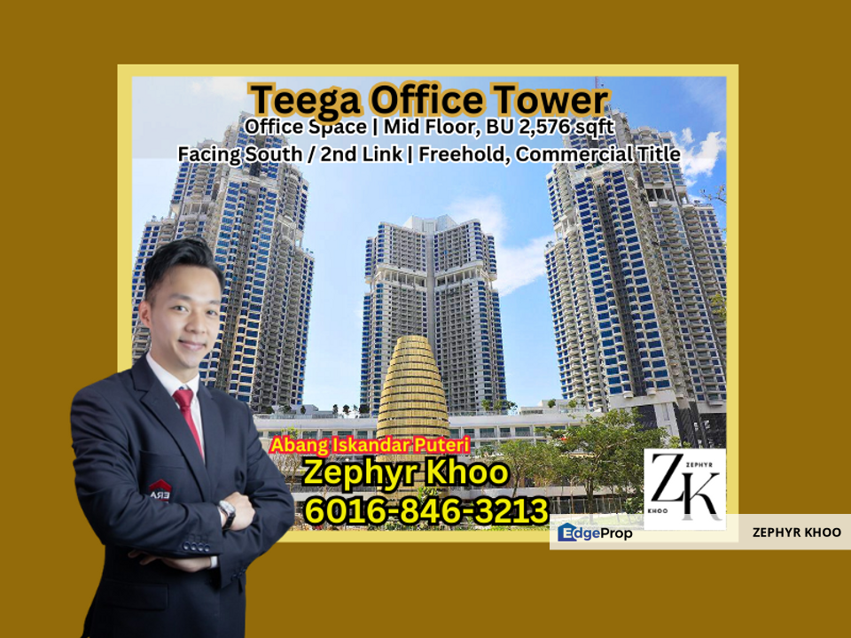 Teega Office Tower @ Puteri Harbour, Iskandar Puteri Office Space, Johor, 