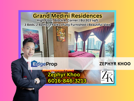  Grand Medini Residence @ Iskandar Puteri Condominium For Rent, Johor, Nusajaya