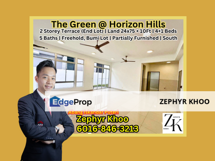 The Green @ Horizon Hills 2 Storey Terrace House End Lot For Sale, Johor, 