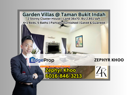 Garden Villas @ Taman Bukit Indah 2 Storey Cluster House, Johor, Johor Bahru
