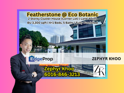 Featherstone @ Eco Botanic 2 Storey Cluster House For Rent, Johor, 