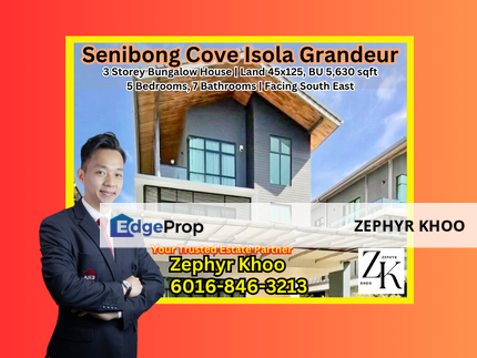  Senibong Cove Isola grandeur 3 Storey Bungalow House For Sale, Johor, Masai