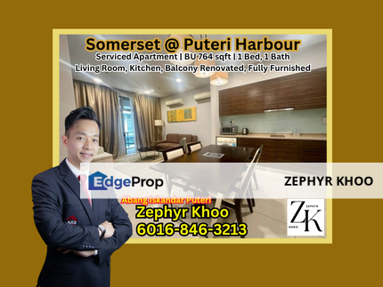 Somerset @ Puteri Harbour Serviced Apartment 1 Bedroom Fully Furnished For Sale, Johor, Nusajaya