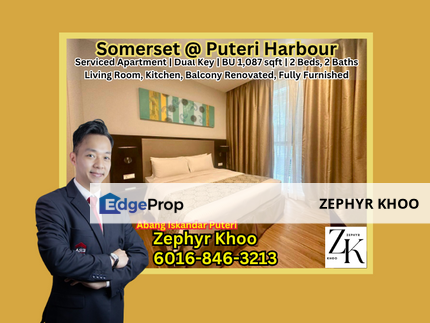 Somerset @ Puteri Harbour Serviced Apartment 1 Bedroom Fully Furnished For Sale, Johor, Nusajaya