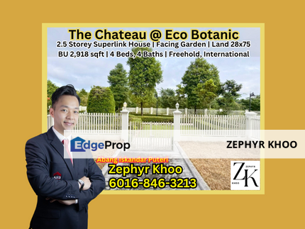 The Chateau Laeken @ Eco Botanic 2.5 Storey Superlink House For Sale, Johor, Nusajaya