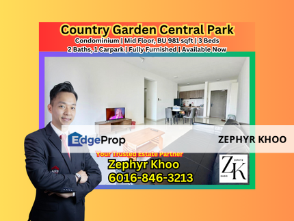 Country Garden Central Park Taman Aliff @ Johor Bahru Service Residence / Condominium For Rent, Johor, Johor Bahru