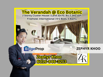 The Verandah @ Eco Botanic 2 Storey Cluster House For Sale, Johor, Nusajaya
