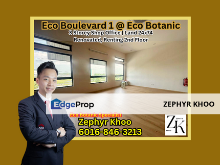 Eco Boulevard 1 @ Eco Botanic 3 Storey Shop Office  For Rent, Johor, 