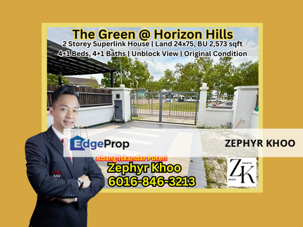 The Green @ Horizon Hills Double Storey Superlink House For Sale, Johor, 