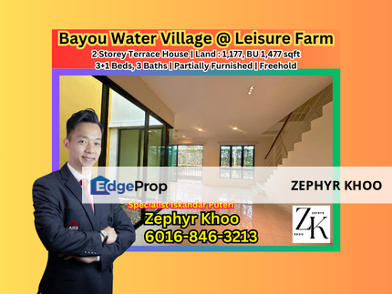 Bayou Water Village @ Leisure Farm 2 Storey Terrace House For Sale, Johor, Gelang Patah