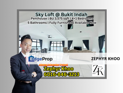 Sky Loft Premium Suite @ Bukit Indah  Service Residences Penthosue For Rent, Johor, Johor Bahru