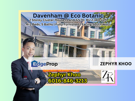 Davenham @ Eco Botanic 2 Storey Cluster House For Rent, Johor, Nusajaya